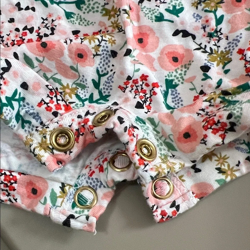 Lou Lou & Company Floral Newborn One Piece Romper - Picture 6 of 6